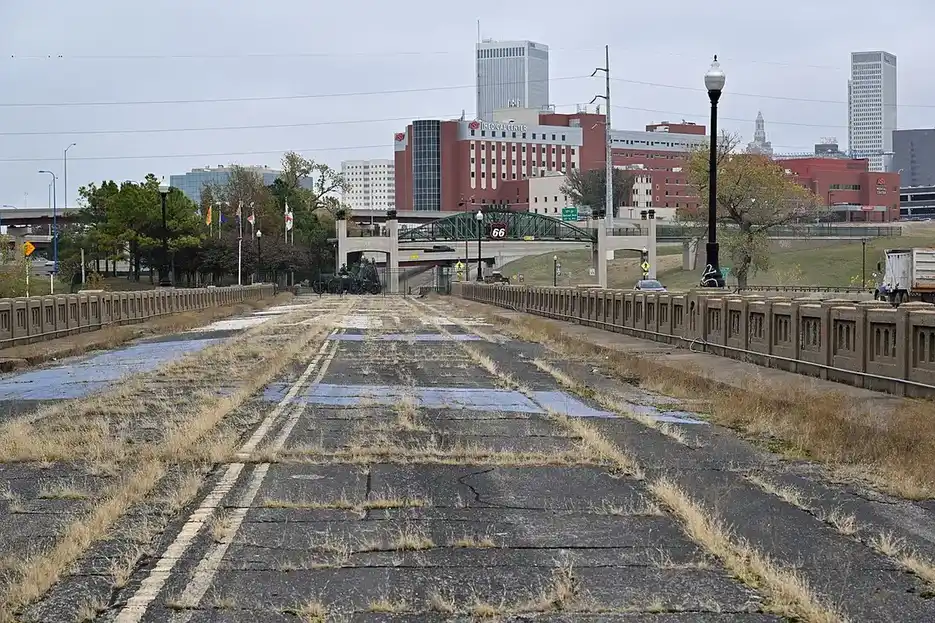 The Arkansas River and its trail bridges